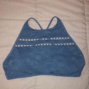 High Neck Crochet Bikini Top